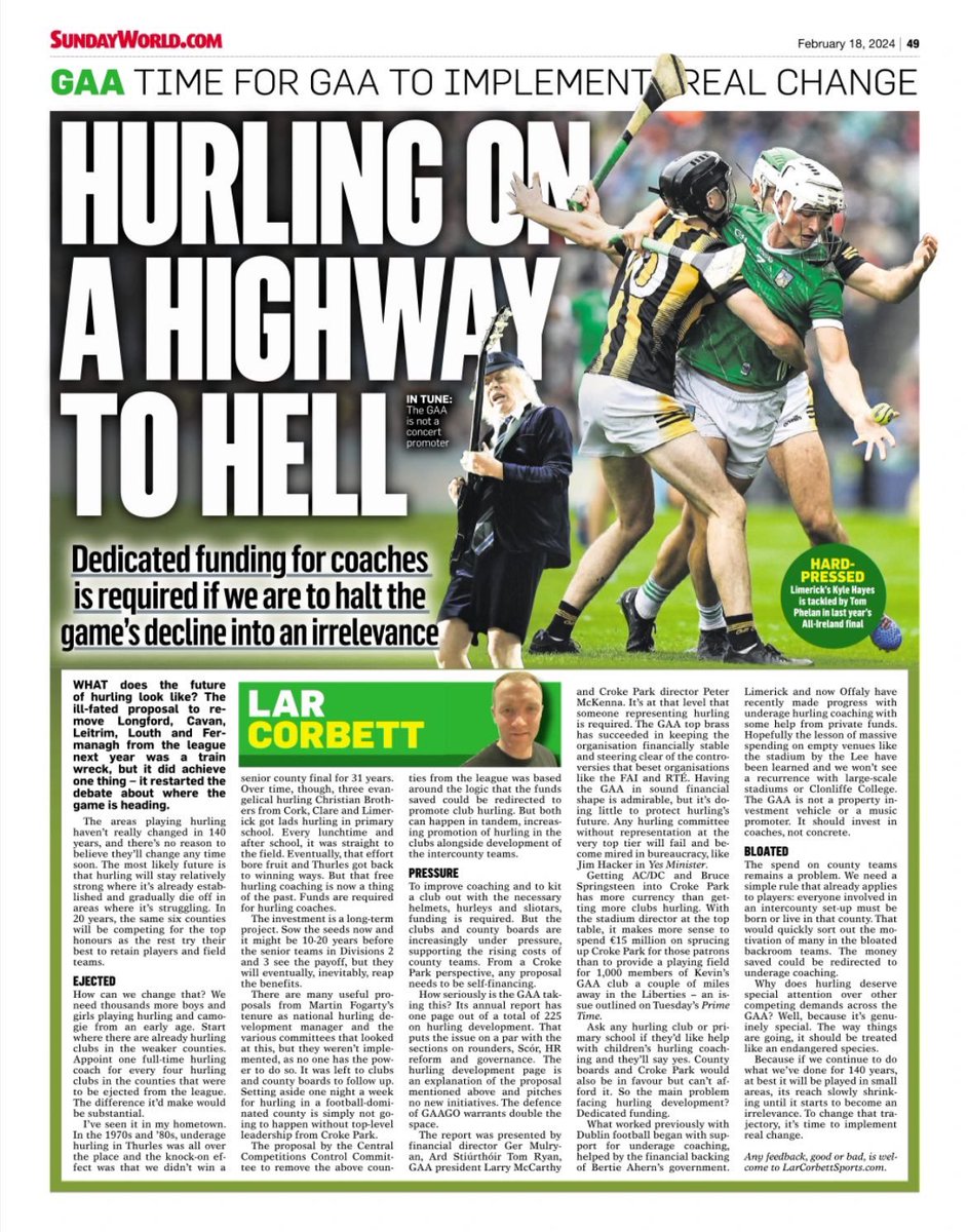 Lar Corbett sports tweet media