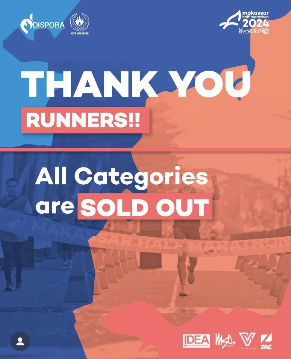onenonlyfriend's tweet photo. 🏃*WTS (Want To Sell)*💨🎽🥇
1. Bekasi Marathon Kategori HM (21K) Jersey Male ukuran L *jual di harga normal 660 K* event tgl 3 Maret 2024

2. Makassar Half Marathon Kategori HM (21K) Jersey Male ukuran L *jual di harga normal 550K* event tgl 2 Juni 2024 https://t.co/iyYvrceIFC