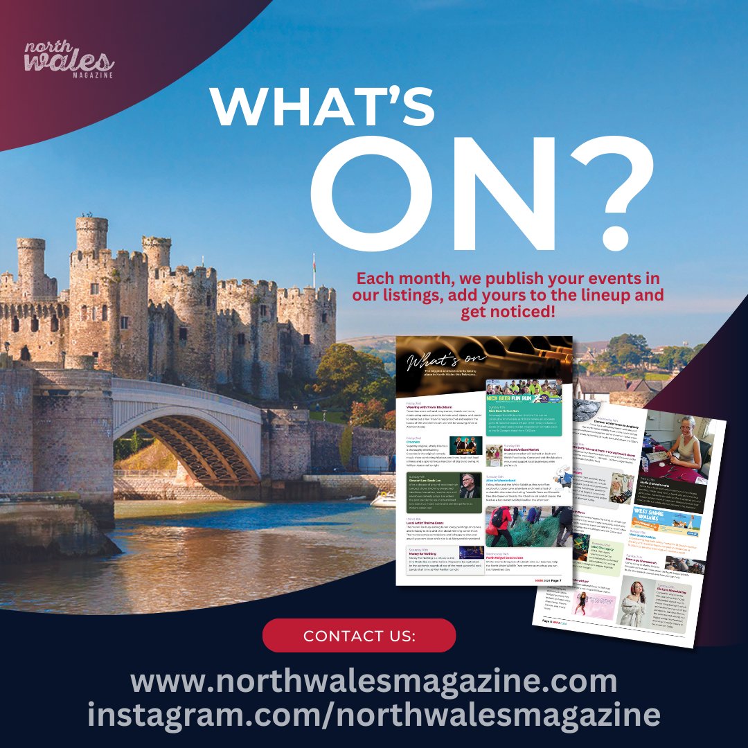 Want to feature? then drop us a line! #northwalesmagazine #northwales #northwalesmag #watson #northwalesevents #northwalesbusiness #monthly #events #featured #featuremenow #supportlocal #supportlocalbusiness #business #smallbusinessowner northwalesmagazine.com/advertise