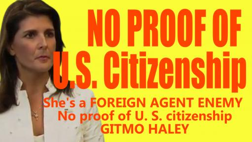 BlackHouseGov's tweet photo. #BlackHouseGov: #Agenda47 #2Q24 #FuckTheFed 

H/T #CAT_REPORT:

Nikki is another foreign actor like OBAMA who is attempting to infiltrate the Executive Office for her [Foreign handlers]. This is not treason as she is not a U. S. citizen. She is a FOREIGN INVADER who must be DEPORTED by Homeland Security or CAPTURED and GITMOED by the Military.

Our miners have been searching for proof of her U.S. citizenship which her foreign parents would have had to make when she was a child since her daddy-o was an India citizen. Or... as an adult Nikki would have had to go through the citizenship process.... even as the wife of some bloke who may be a U. S. citizen.

https://t.co/RhFcEQpCWj