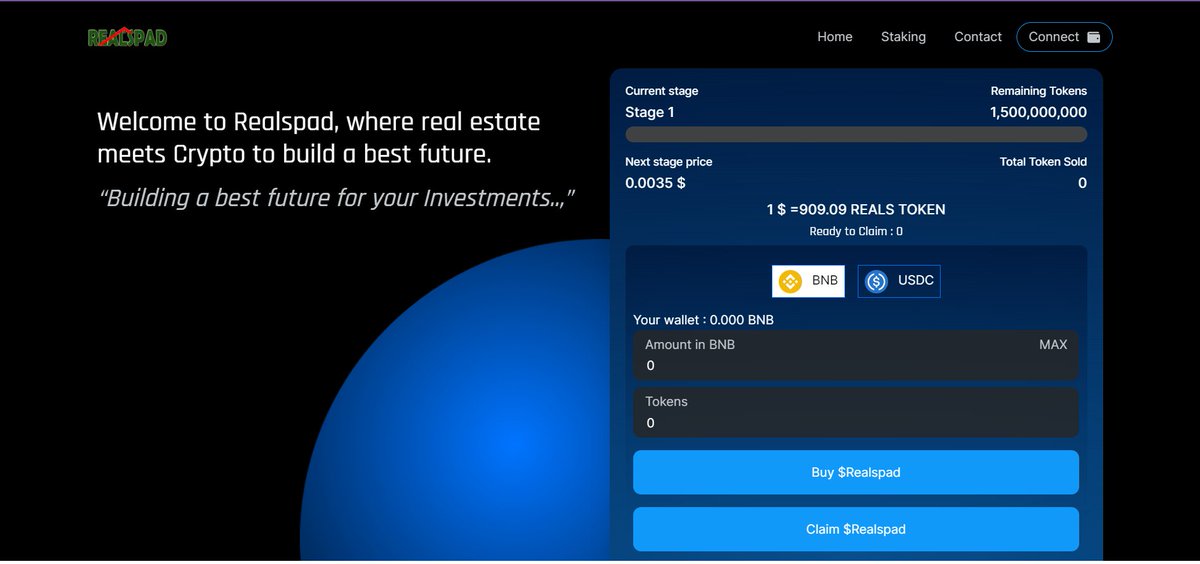 realspadtoken's tweet photo. #Realspad Decentralised Application ( $Dapp ) has launched today for Pre-sales ICO for $Reals Token join our Telegram official https://t.co/VdqArC9NTJ… for more updates https://t.co/4uUZkr1P6m