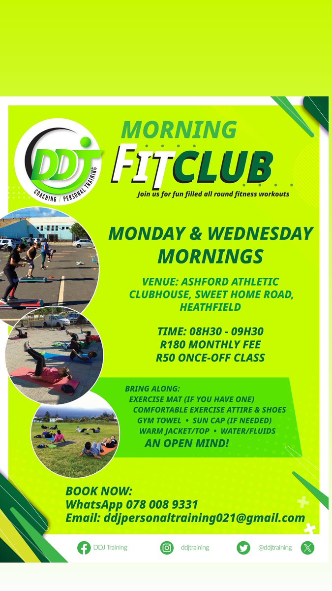 ddjtraining's tweet image. M O R N I N G F I T C L U B 🌅

C H A I R W O R K O U T 🪑🔥💚😁💃🏻👏🏻🙌🏻

#fitclub 
#chairworkout 
#fitness 
#fun