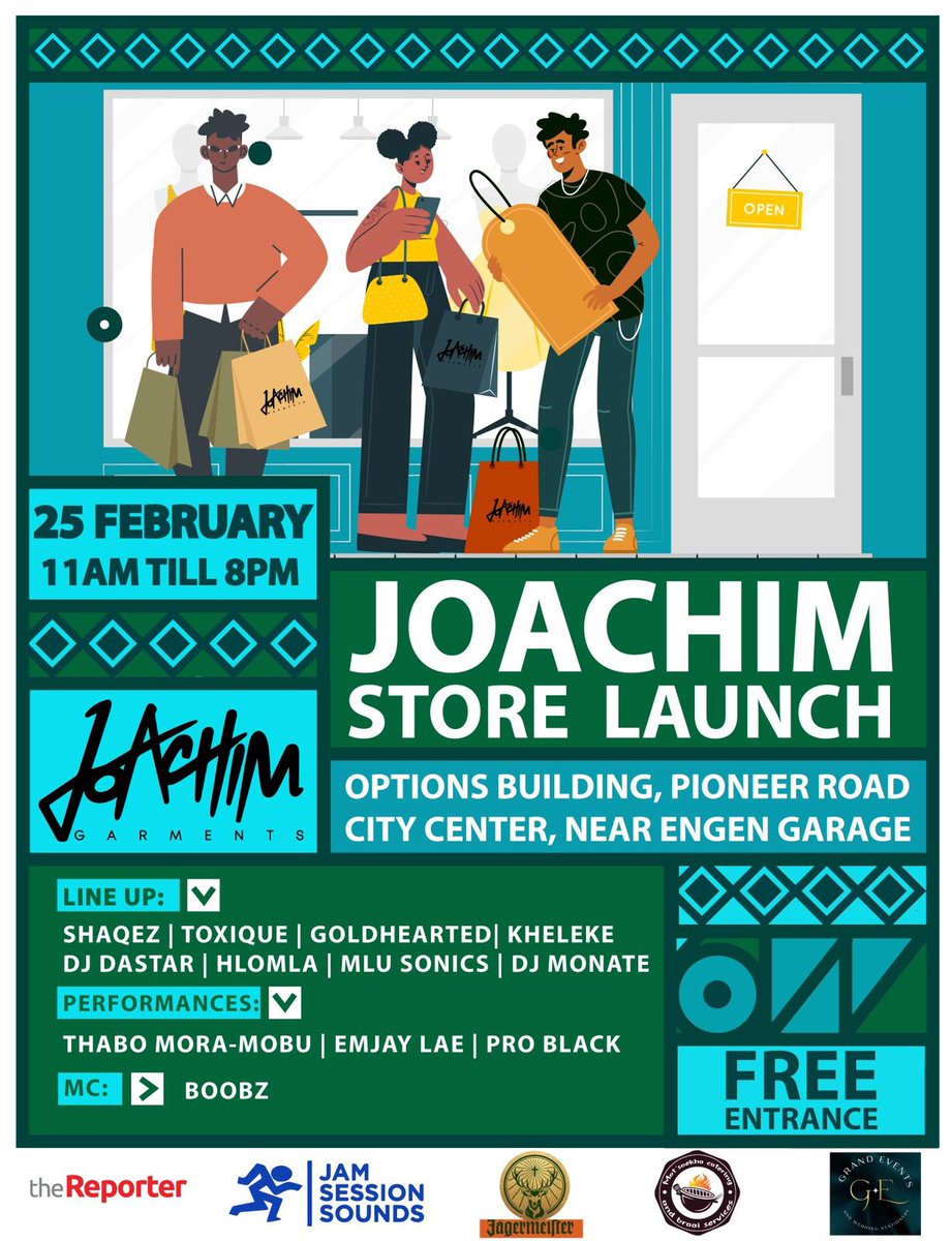 #LsTwitter, let’s meet this Sunday at Options building for the <a href="/JOACHIMGARMENTS/">JOACHIM™️</a> store launch💃🏻💃🏻. A fashion experience you can’t afford to miss out on. 👚👖👕 
#localclothingbrands 
#supportlocal