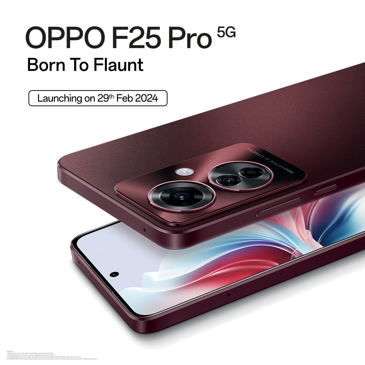 Unleash your full potential! Simply irresistible in Lava Red, featuring a stunning 4K camera back to front for vibrant clarity–the #OPPOF25Pro5G is truly #BornToFlaunt!