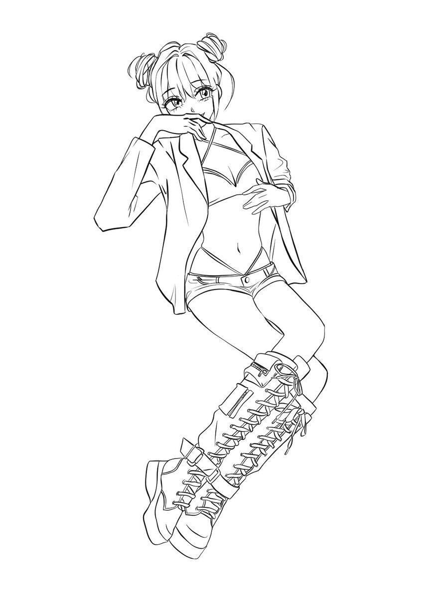 이번 오일페 첫 작품 선화입니다👙
블루베리를 생각하고 그렸어요🫐