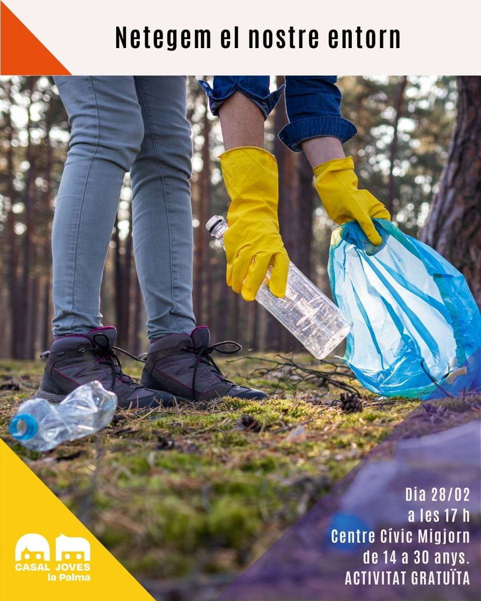 📢 Netegem el nostre entorn, amb <a href="/alcampresidu0/">Al Camp Residu Zero ♻</a> 

🗓️ Dc. 28 de febrer

🕔 17 h

📍 Centre Cívic Migjorn

👉 Per a joves entre 14 i 30 anys

ℹ️ inscripcions.reus.cat/netegemelnostr…
