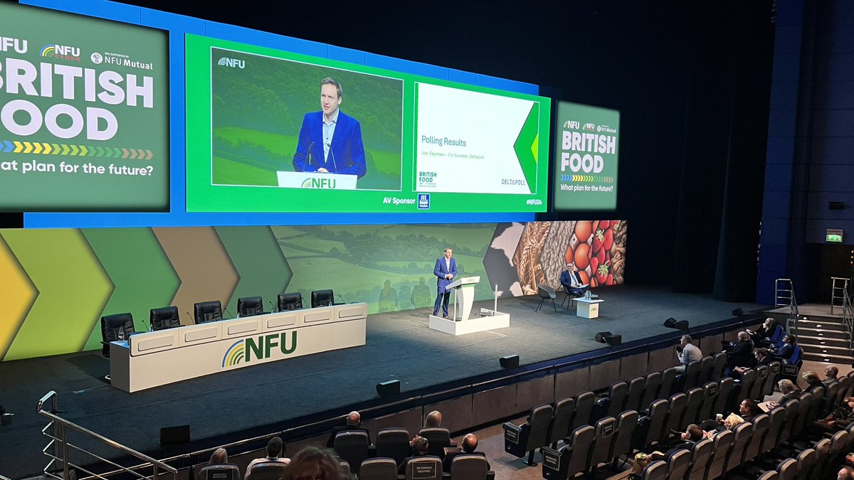 Pollster Joe Twyman gets us underway on day two #NFU24 with a look at how the Tories are faring with rural voters. Spoiler alert: not very well