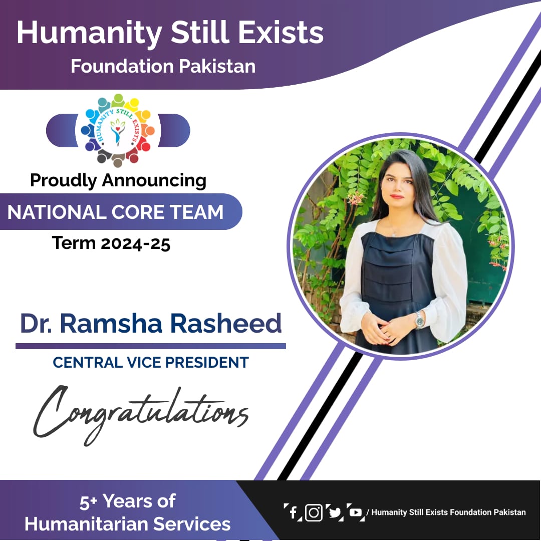 Humanity_786's tweet photo. Worthily mentioning , Dr. Ramsha Rasheed, a beacon of compassion and empathy in the realm of social services and welfare.  Through dedication and commitment, Ramsha has spearheaded transformative projects that have established innovative support networks https://t.co/71ewh2usFC