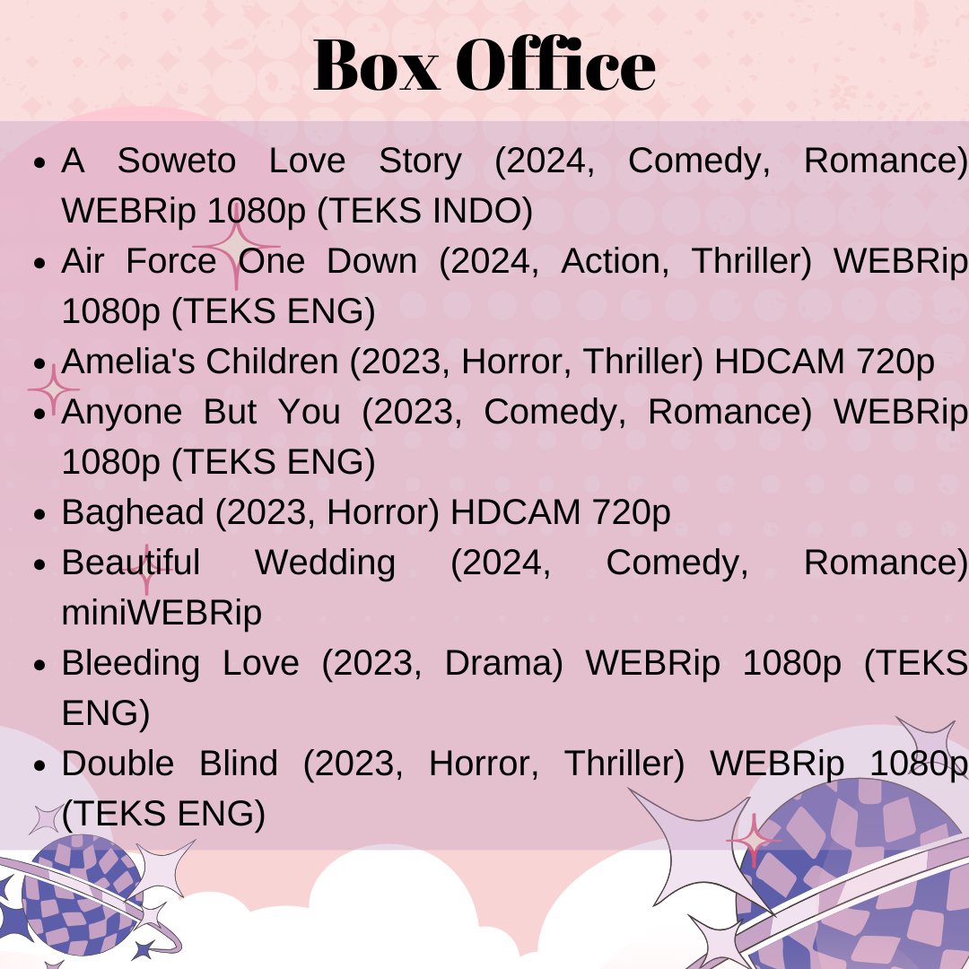PandoraNet's tweet photo. Koleksi terbaru Movie Barat.. Update terus koleksi movie mu guys.. ditunggu kedatangannya di Pandora Net
#warnet #warnetjogja #warnetseturan #seturan #multimedia #movie #series #serial #korea #jepang #mandarin #dramakorea #anime #dolanjogja #visitjogja #yogyakarta https://t.co/PbtU0lOxD4