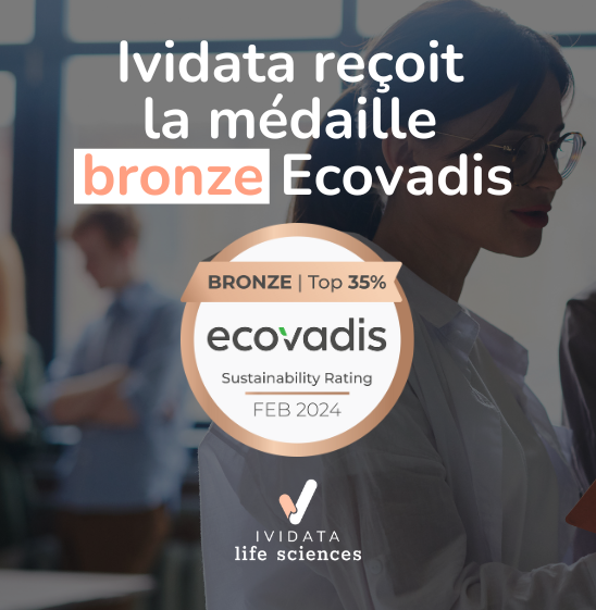 Fiers d'annoncer qu’Ividata a obtenu la médaille bronze d’<a href="/ecoVadis/">EcoVadis</a> faisant ainsi partie du 35% des entreprises les ➕ vertueuses en matière de #RSE. 🌎 Bravo à nos équipes qui contribuent chaque jour à intégrer des pratiques  ➕éthiques &amp; durables au ❤️ de notre organisation.