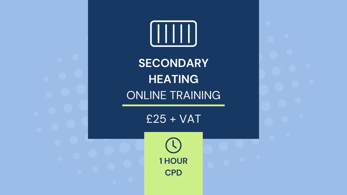 Got some spare time this Friday afternoon at 4pm? Top up your CPD and join our Secondary Heating webinar. Understand and identify different types of secondary heating and the impact they have on an EPC. 

Book here: ow.ly/Fh1q50QEYSl

#CPD #energyassessor