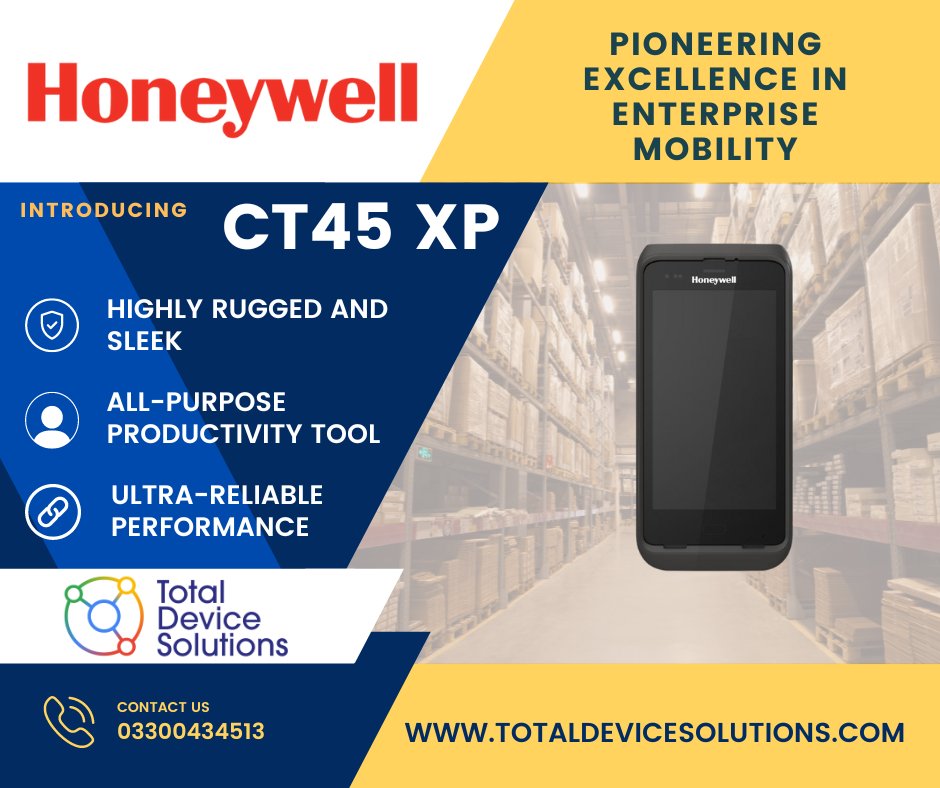 total_device's tweet photo. Revolutionize your business mobility with the CT45 XP from Total Device Solutions! 🚀 Unmatched durability, Wi-Fi 6 speed, and Android 11 to 15 support. Elevate productivity now! 💼✨ #CT45XP #TotalDeviceSolutions #EnterpriseMobility https://t.co/2Yk3umE2Tq