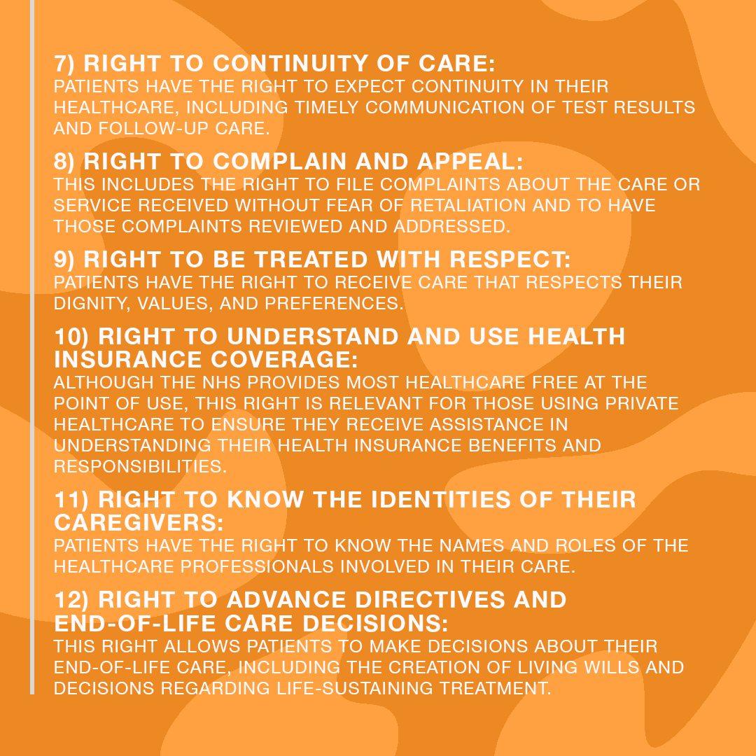 Discover 12 key NHS patient rights with Apex Health Associates! Be informed, take charge.  🏥 💉 #NHSRights #NHS #UKHealthcare #HealthcareRights #YourRights