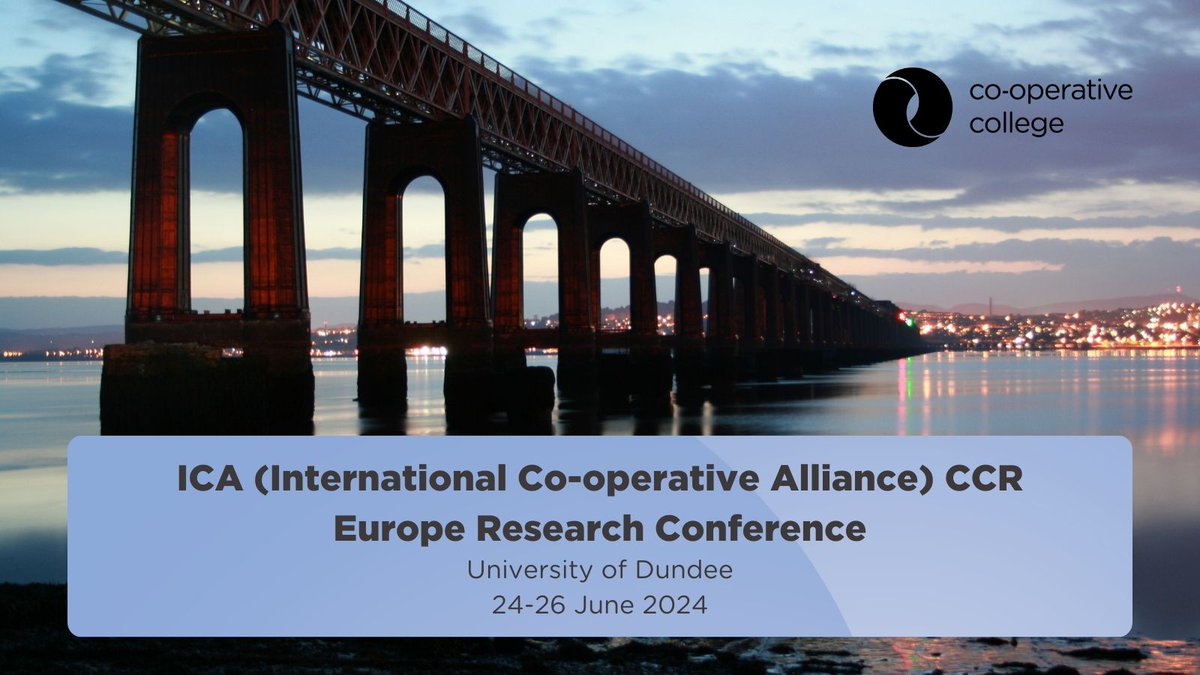 The College is delighted to announce that we are a partner for 2024's ICA CCR Europe Research Conference, being held in Dundee from 24-26 June. Find out more - including details of our Greater Manchester immersive co-operative experience 👉 bit.ly/42PYXaT