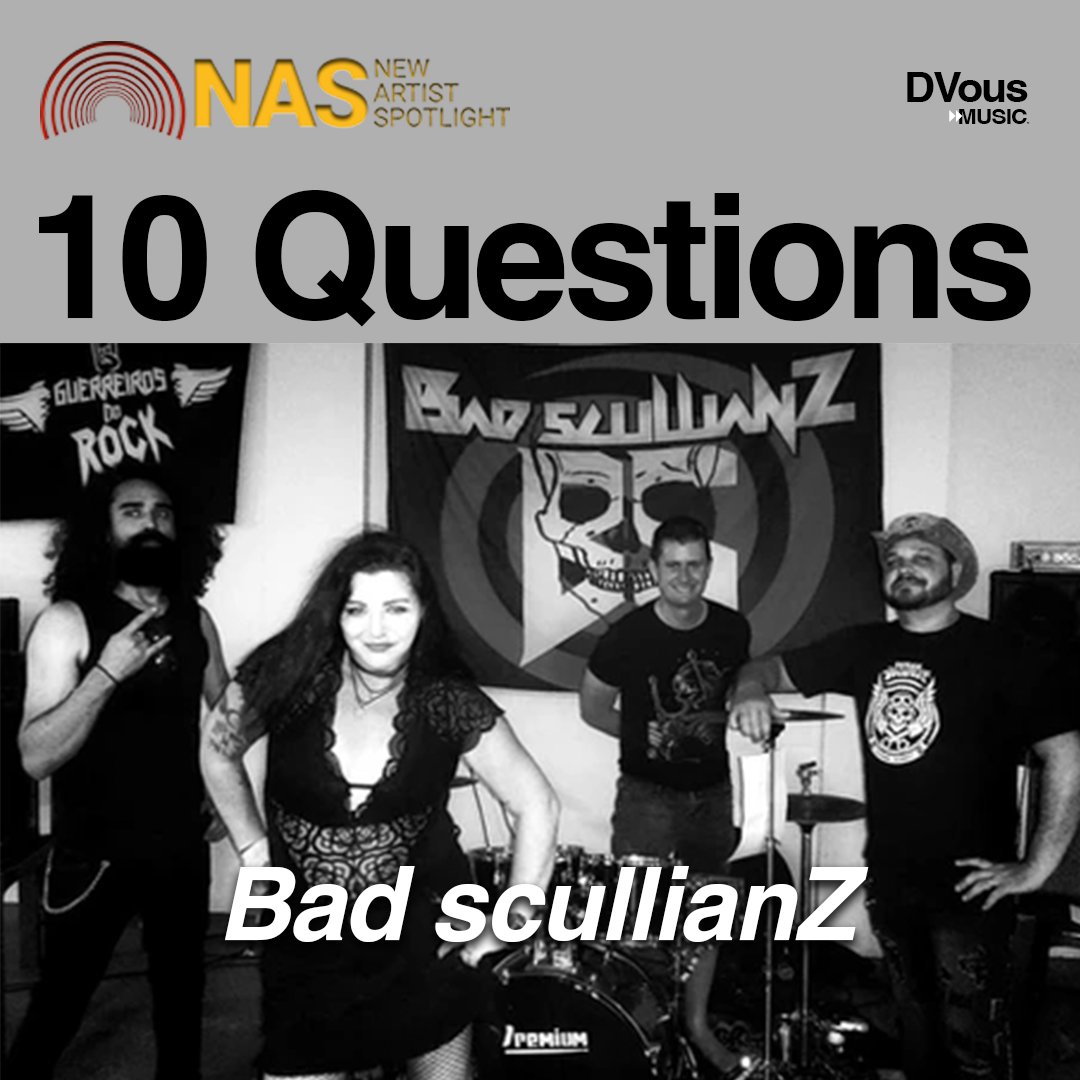10 QUESTIONS answered by @scullianz No surprise what artists inspired this band's members. Read more: t.ly/z7FOf Listen: t.ly/pHEaj #iwantmynas #stoppayola #NAS10Questions #indiemusic  @spacetruckmogul @edeagle89 @NAS_Spotlight @MrOddzo