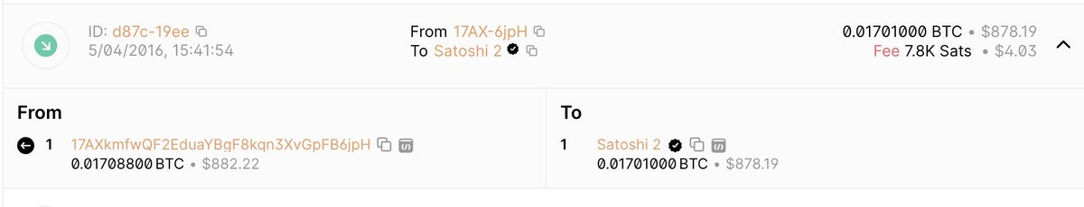 In May 2016 I sent 0.01701 BTC to the address used by Satoshi in the first Bitcoin transaction - Craig Wright said he’d send it back to prove he was Satoshi. But nearly 8 years later it’s still sitting there - its value up from £5 to c£700 - and @Dr_CSWright still says….