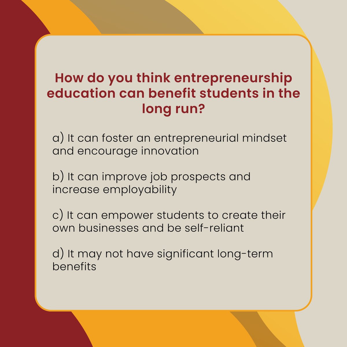 anzishaprize's tweet photo. Share your thoughts in the comments below and join the conversation!
#Anzisha #Entrepreneurship #EntrepreurshipEducation #Education #EntrepreneurshipSupport #YoungEntrepreneurs #FutureOfWork #JobCreators #CareerPath https://t.co/0ljbEbVzhC