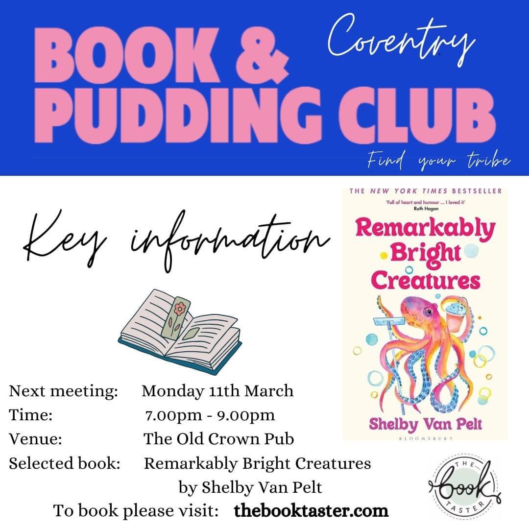 the_book_taster's tweet photo. @jdfreeradio @wearefreeradio @Roisin_Radio - Roisin just heard you are looking for a book club &amp; I know you love pudding. So maybe you fancy joining our Coventry Book &amp; Pudding Club? Happy to chat about it with you on air if you want to find out more? #freeradio #books&amp;pud https://t.co/q7iJ4eE00G