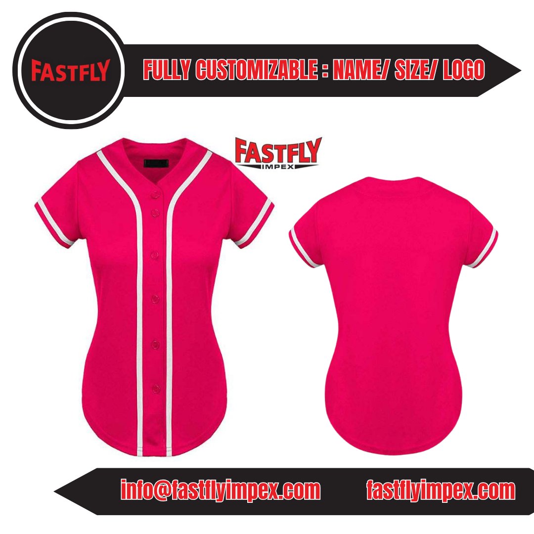 Play hard, look good. Fast Fly Impex Women's Baseball Jerseys – your winning uniform for every game. 
.
Women's Athletic Wear
Baseball Fashion
.
#WomensBaseball #BaseballJerseys #BaseballFashion #FastFlyImpex #AthleticWear #SportsFashion #GameDayReady #BaseballStyle