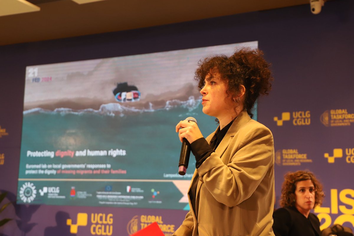 🟡#UCLGMeets 2024 Retreat🌏🦋🌼

Fátima Fernández, @uclg_org Human Mobility Coordinator recalls that the #Lampedusa Charter has been a 2-year process of peer-learning, advocacy and consultations involving several #localgovs, led by Lampedusa gov.

#NotABorderTale