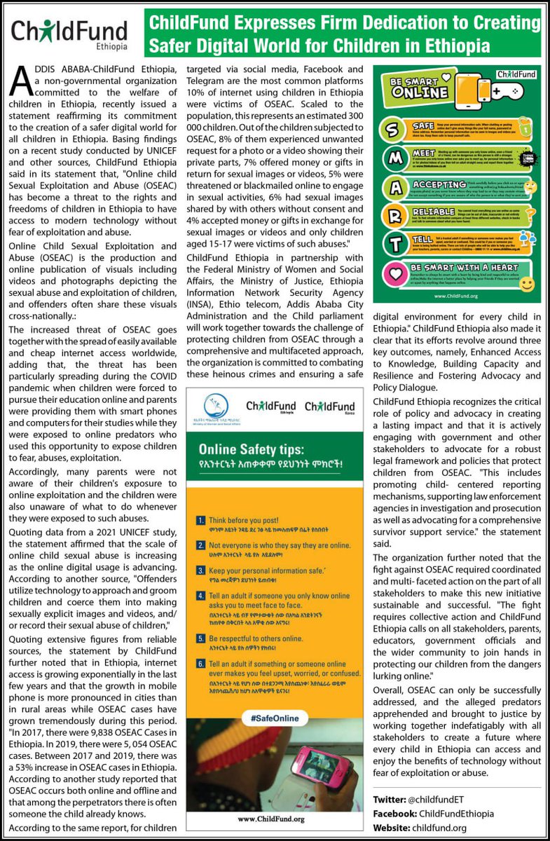 Capitaleth's tweet photo. ADVERTISEMENT : CHILDFUND ETHIOPIA

For more 👉🏿 https://t.co/OzhYUS1zcd https://t.co/9yXa8Wmfgn