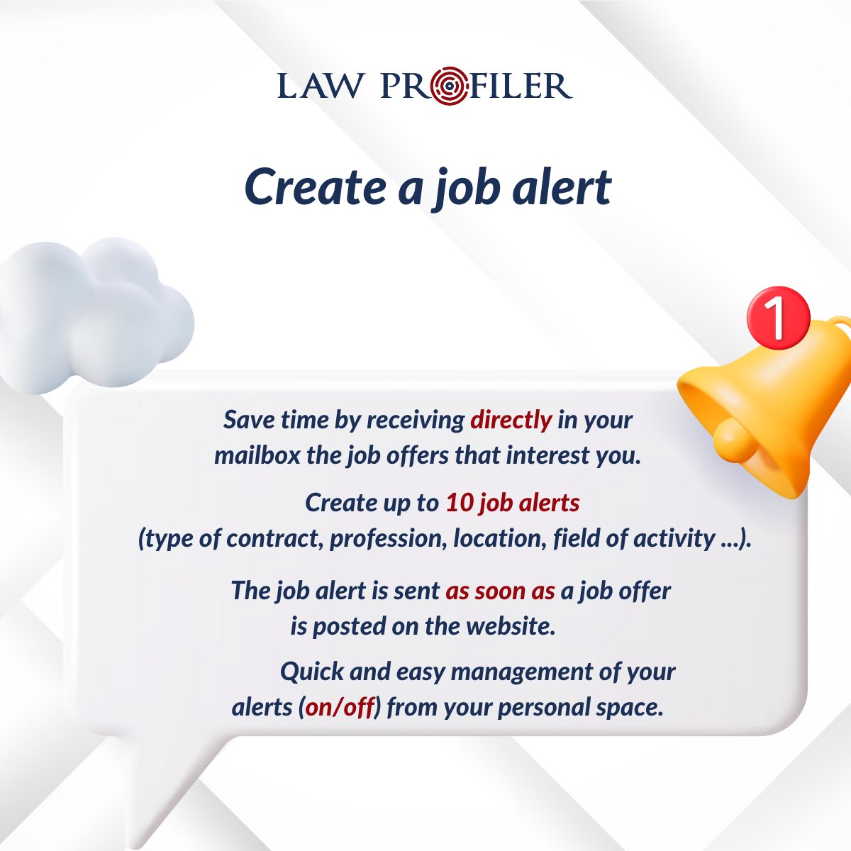 🔔 Your new legal job is already in your mailbox.
LAW PROFILER. Let’s go further, FASTER together.

#lawprofiler #lawyer #hiring #inhouse #legal #job #lawfirm #legaljob #legaljobs #law #Lawyers