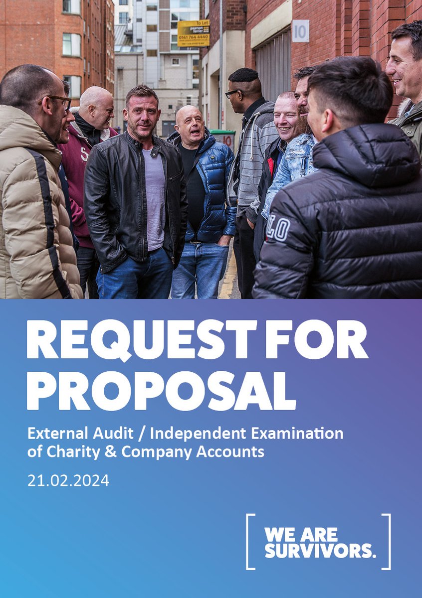 MrMadrigalOBE's tweet photo. 🚨Calling all #GreaterManchester #Accountants🚨 Could you be our new accountants at @ThisIsSurvivors? We're on the look out for an accountants to undertake our annual Audit/Independent Examination for up to the next 4 years. Our Request for Proposal: https://t.co/wpISY3lk6K https://t.co/sYeMMKWHqm