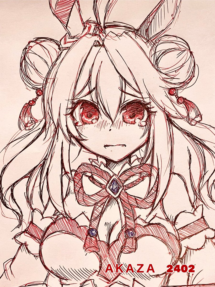 AkazaDraw's tweet photo. ウマ娘　コパノリッキー
3色ボールペン https://t.co/NrpQsomIWK
