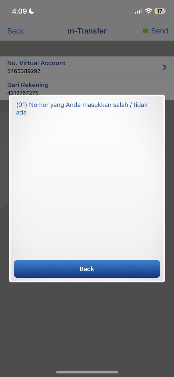 asteroweez's tweet photo. gabisa transfer lewat bca virtual account ke flip. @HaloBCA @flip_id https://t.co/KexZEnqybf