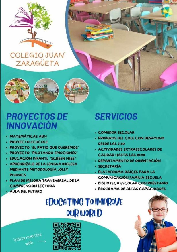 HilosValdebebas's tweet photo. Para los que se queden sin plaza en los coles del barrio, otra opción de colegio público cercano es el Zaragüeta. Los más antiguos lo conocemos de ir a votar allí en algunas elecciones. A quién le pueda interesar...⏬⏬⏬ Del 12 al 15 de marzo, puertas abiertas. https://t.co/iG7atYgrsK