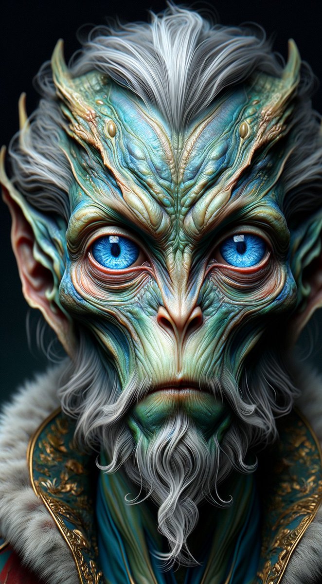 AmsterdaManAI's tweet photo. @artist_dalle @anagavah @jcf1370 @abuzaki1978 @SingingOfSounds @marcameg @z3pio_ @KeorUnreal @AI_dream_weaver @Michaeldoge420 ɪɴ ᴛʜᴇ ᴄᴏꜱᴍɪᴄ ᴇxᴘᴀɴꜱᴇ, 
ᴀ ᴍᴀᴊᴇꜱᴛɪᴄ ʀᴜʟᴇʀ ʀᴇɪɢɴꜱ ᴏᴠᴇʀ ɢᴀʟᴀxɪᴇꜱ, ᴡɪᴇʟᴅɪɴɢ ᴄᴏꜱᴍɪᴄ ᴘᴏᴡᴇʀ.  

𝐐𝐓 ☞ 𝐒𝐡𝐚𝐫𝐞 𝐘𝐨𝐮𝐫 𝐀𝐈-𝐀𝐫𝐭 
𝐂𝐫𝐞𝐚𝐭𝐢𝐨𝐧 𝐓𝐡𝐞𝐦𝐞 𝐎𝐟 𝐀𝐧 𝐀𝐥𝐢𝐞𝐧 𝐊𝐢𝐧𝐠.

#MakeArtSmiles #Imagination
 #AlienKing https://t.co/SNXfFPl7I8