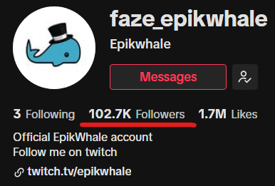 50,000 ➡️ 100,000 Followers With @/EpikWhale 😊