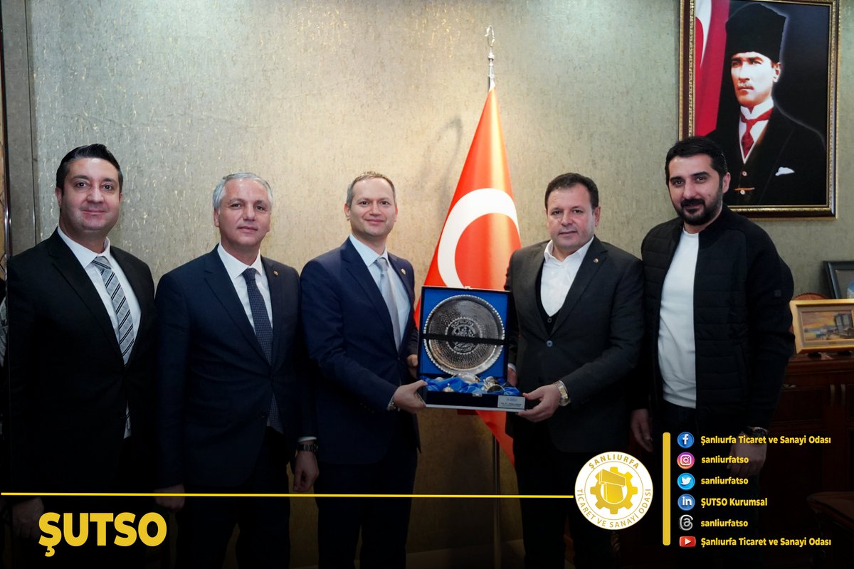 Şanlıurfa Teknokent Genel Müdürü Doç. Dr. Berkan Aydilek, Genel Müdür Yardımcısı Dr. Öğr. Üyesi Abdülkadir Gümüşçü, Teknoloji Transfer Ofisi Koordinatörü Prof. Dr. Mustafa Hakkı Aydoğdu, Teknoloji Transfer Ofisi Üniversite - Sanayi İşbirliği Koordinatörü Doç. Dr. Eyyüp Karaoğul,