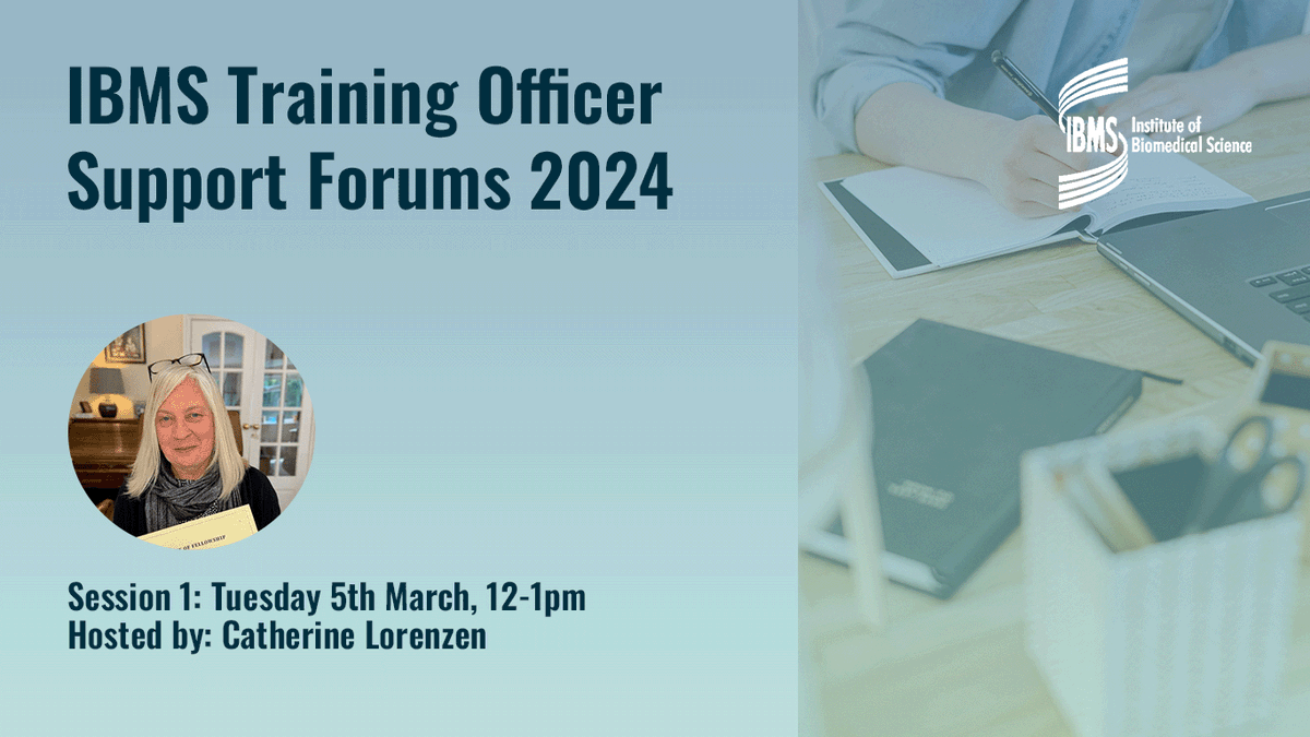 IBMScience's tweet photo. This year, the IBMS is hosting a series of Training Officer Support Forums.

If you're a training officer who would like to discuss training plans, verification, or other relevant issues, register now for the first drop-in session on Tuesday 5th March: https://t.co/eDOfBRZASd https://t.co/MErXUb2r42