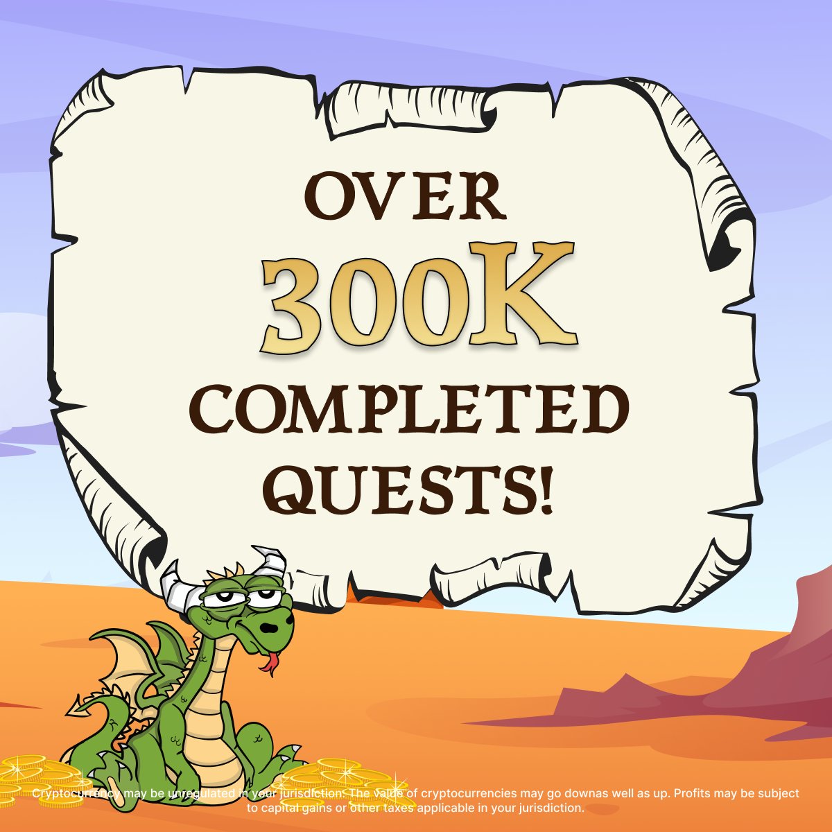 Well done, #Dragons! 🎉🐉

We've conquered more than 300,000 quests on zealy.io! 🔥

Grab some $SMOG, hold onto your tokens, finish quests, and ascend the leaderboard! 💰🚀

bit.ly/BuySmog

#Altcoins #Memecoins #Crypto #Web3 #Binance #Sol