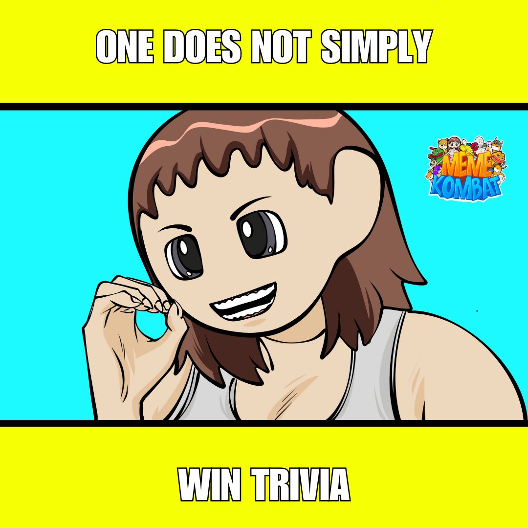 Meme Kombat Trivia 📚 

From which movie does the 'One does not simply...' meme originate? 

Answer correctly to be in for a chance to win $50. Don't forget to repost and like! 🥊