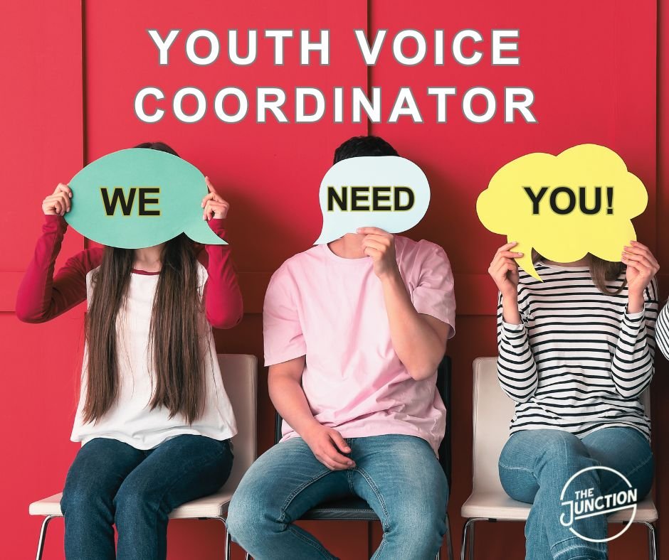 ✨The Junction is recruiting for a Youth Voice Coordinator✨ Salary: £30,636 + Benefits Hours: 37.5hrs per week, Job share considered, flexible working Contract Type: Permanent This is could be your dream job... Go to thejunctionfoundation.com/recruitment/ to find out more #jobs