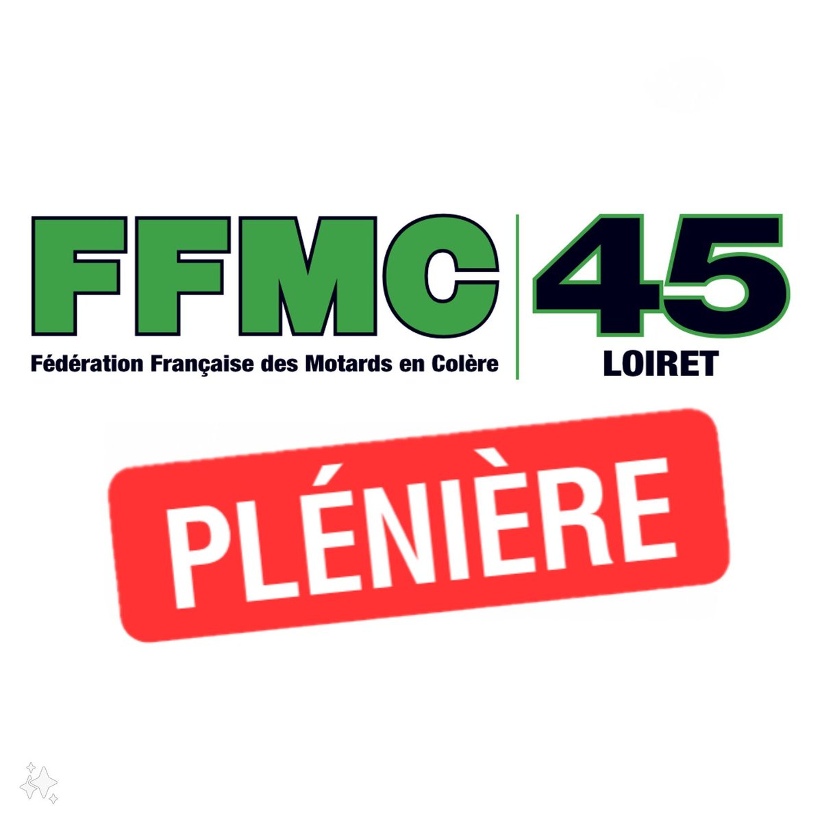 Comme chaque 1er vendredi du mois, nous faisons notre "PLÉNIÈRE" réunion d'informations. Celle-ci est ouverte à tous, adhérents ou non.
🏍 Rdv le vendredi 01 mars dans nos locaux et ceux de la Mutuelle des Motards.