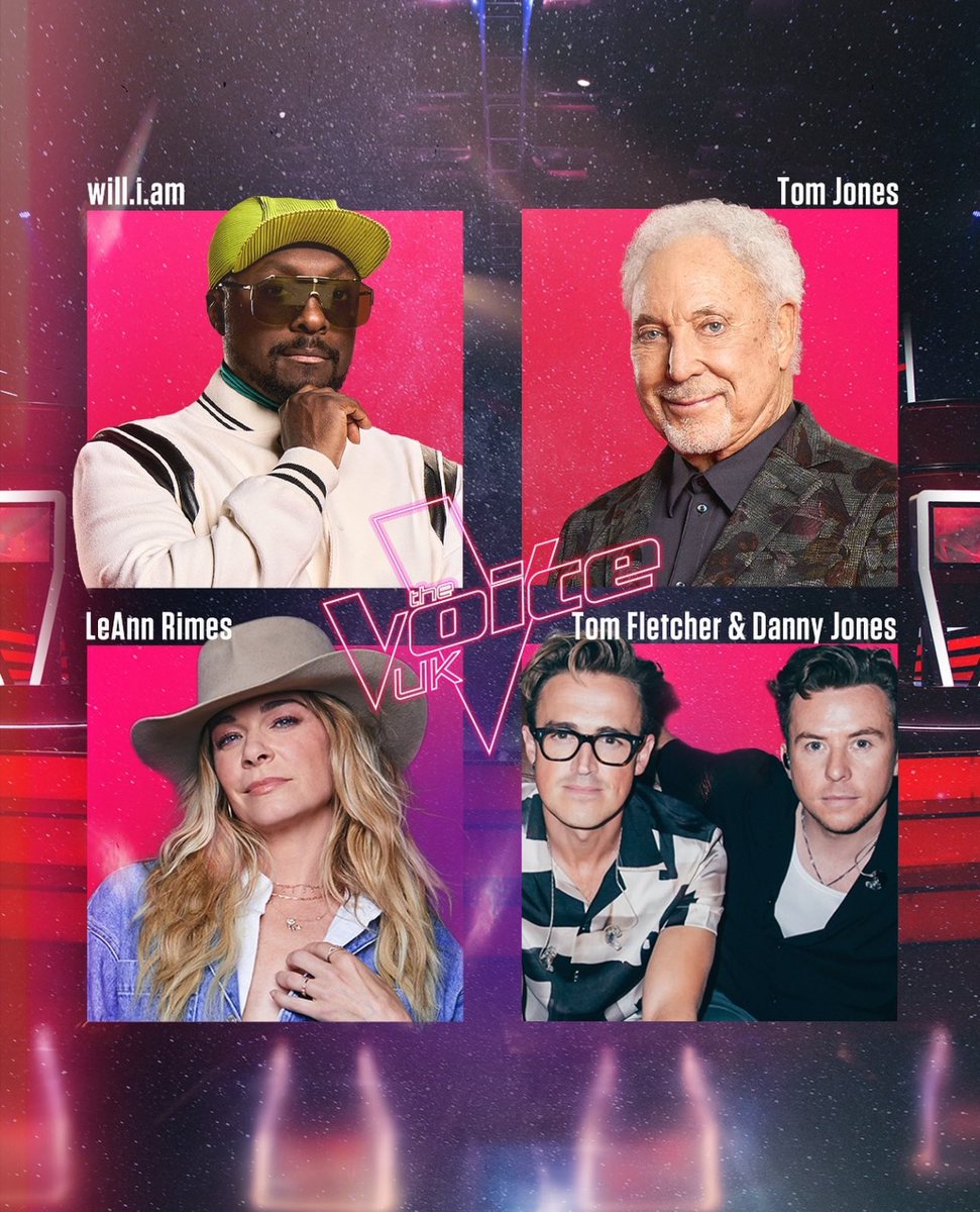 BREAKING 🚨 Tom Fletcher & Danny Jones of McFly will officially be the first ever DUO to coach on #TheVoiceUK! 

They’ll join the 2024 series in a ‘double chair’ - alongside brand new coach LeAnne Rimes and Voice OG’s Will-I-Am & Sir Tom Jones! 🎙️