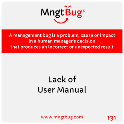 espinheirae's tweet photo. MngtBug 131: Lack of User Manual!

Do you know someone who wants to solve this problem?😉
Share with them!

#humanmngt #mngtbug #problemmapping #iaf_eme #facilitation #iaf_portugal #IAFacilitators #marketing #sales #projectmanagement #pmi #ipma #agile #scrum #kanban #management30 https://t.co/S8ZYjuQGn2