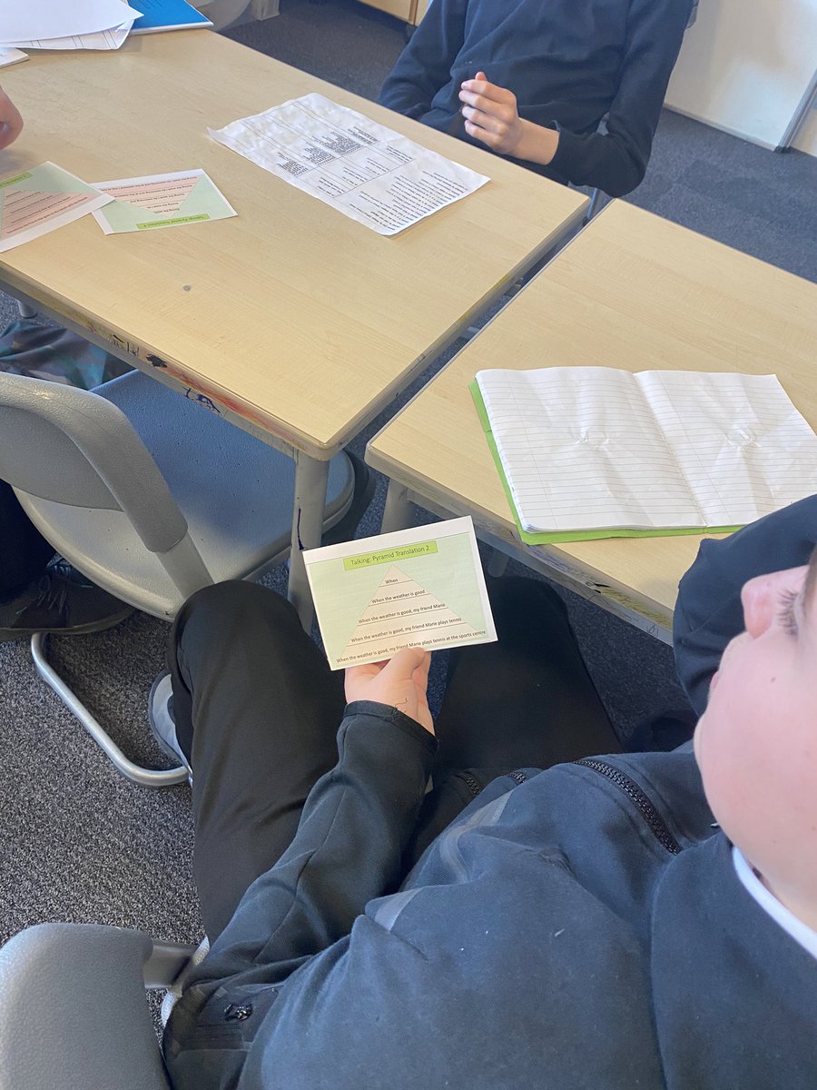 2L working together on some pyramid translations! They loved it!

Working together to translate and pronounce phrases correctly. Bravo! 🇫🇷

<a href="/SCHSModLangs/">SCHS ModernLanguages</a> <a href="/_stcolumba/">St.Columba's HS, Gourock</a>