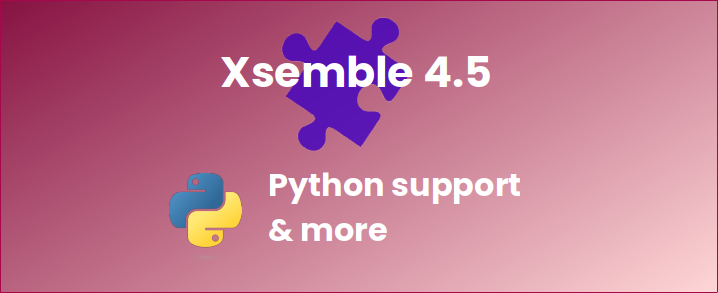 Xsemble's tweet photo. Xsemble 4.5 comes with #Python support and a few other enhancements: https://t.co/xF7O2MIfU0 https://t.co/dKVlBn5wvz