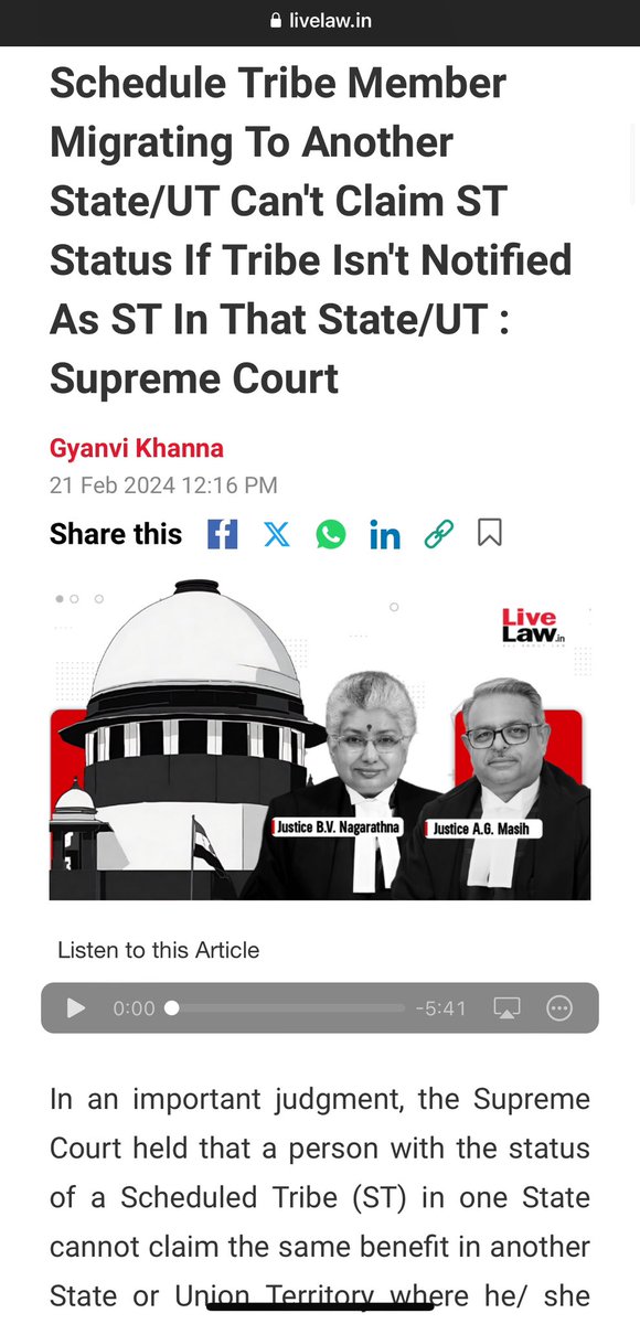 PukningWarol's tweet photo. 🚨 Breaking Supreme Court: Migrated STs from another state can’t claim benefits of ST in other states. 🚨

This is exactly what #Kuki_ZoDrugCommunity have been doing in #Manipur.

Import illegal immigrants from Myanmar and import from Mizoram and other states. Just identify as any Kuki tribe and you are all set.

@NBirenSingh @imosingh @KonthoujamG must act on this and cancel all ST benefits and all those who got government jobs through these malicious schemes.

#Kuki_ZoMilitants #KukiAntiNationals #KukiLiesXposed #KukiLiesXposed #KukiZoNarcoTerrorists #Manipur #ManipurViolence #ManipurHorror