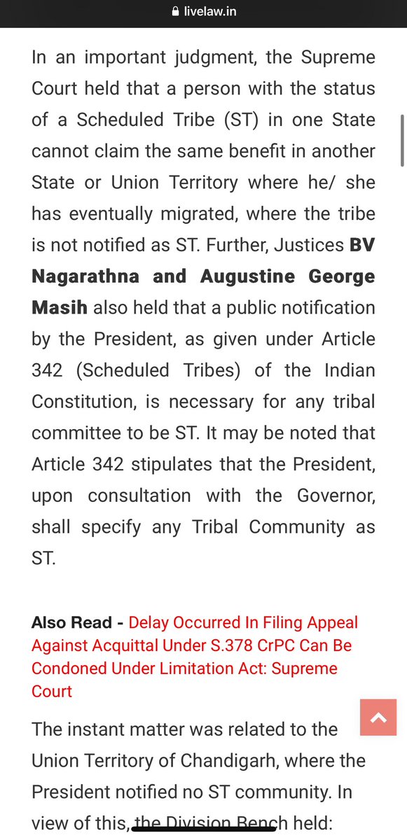 PukningWarol's tweet photo. 🚨 Breaking Supreme Court: Migrated STs from another state can’t claim benefits of ST in other states. 🚨

This is exactly what #Kuki_ZoDrugCommunity have been doing in #Manipur.

Import illegal immigrants from Myanmar and import from Mizoram and other states. Just identify as any Kuki tribe and you are all set.

@NBirenSingh @imosingh @KonthoujamG must act on this and cancel all ST benefits and all those who got government jobs through these malicious schemes.

#Kuki_ZoMilitants #KukiAntiNationals #KukiLiesXposed #KukiLiesXposed #KukiZoNarcoTerrorists #Manipur #ManipurViolence #ManipurHorror