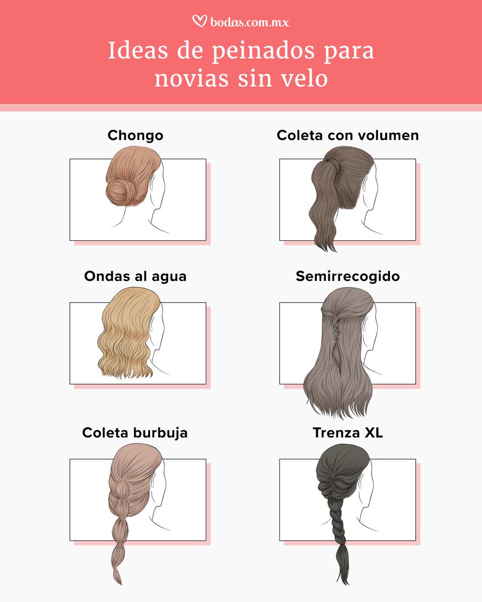 ¿Tienes pensado ir sin velo el día de tu boda pero no sabes cómo peinarte? 🤔

Aquí te tenemos unas ideas de peinados para novias sin velo ¿Cuál es tu favorito? 👰💗
#bodascommx #peinadosnovia