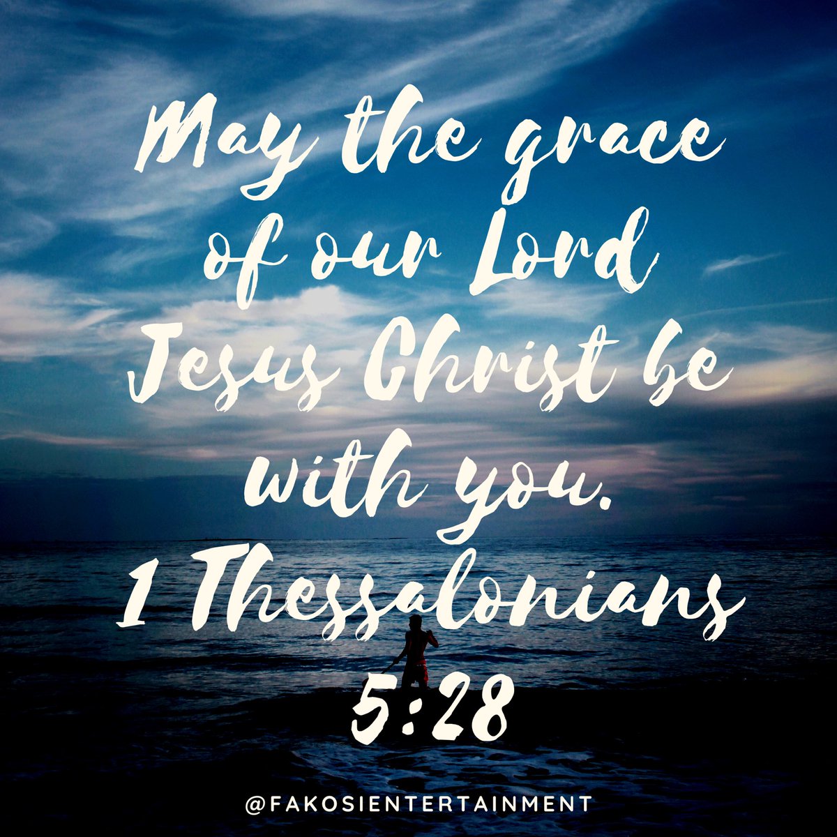 Fakosientertain's tweet photo. May the grace of our lord Jesus Christ be with you.
-1 Thessalonians 5:28

#grace #multitude #bible #bibleverse #inspirationalquotes #inspirational #twitter #universe #lovequotes #godsword #motivational #motivationalquote https://t.co/HI7mcIOlcp