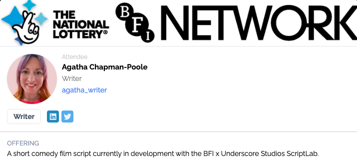 Today is the <a href="/bfinetwork/">BFI NETWORK</a> Talent Mixer. Bring it on you comedy shorts-loving directors and producers! #Filmmaker