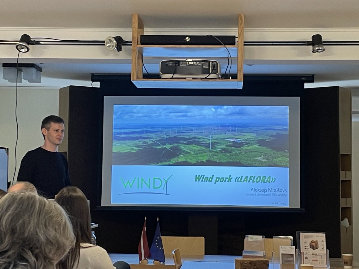 amolinagarcia's tweet photo. #Biowind project supported by @6Sudoe Visiting LaFlora wind farm in Jelgava County @regiondemurcia @UPCToficial https://t.co/sEpfDxoNnz
