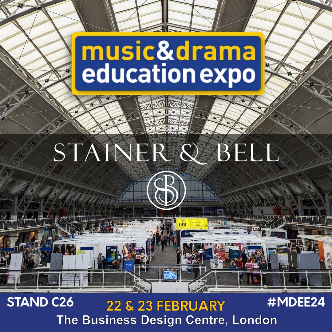 Looking forward to meeting you at the Music & Drama Education Expo in London this week! Visit us on Stand C26 to see our latest titles and exclusive offers and meet a new music publisher ⭐Clifton Edition!⭐ #MDEE2024