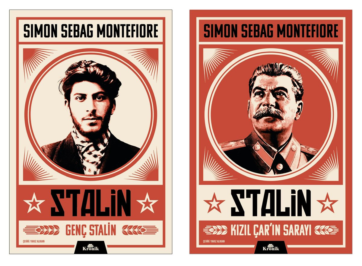 simonmontefiore's tweet photo. So excited to see my Stalins - Red Tsar and Young Stalin - out in these beautiful Turkish editions today

@caabars @KronikKitap https://t.co/QTg0giuWrn